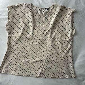 Polka Dot Cream Top